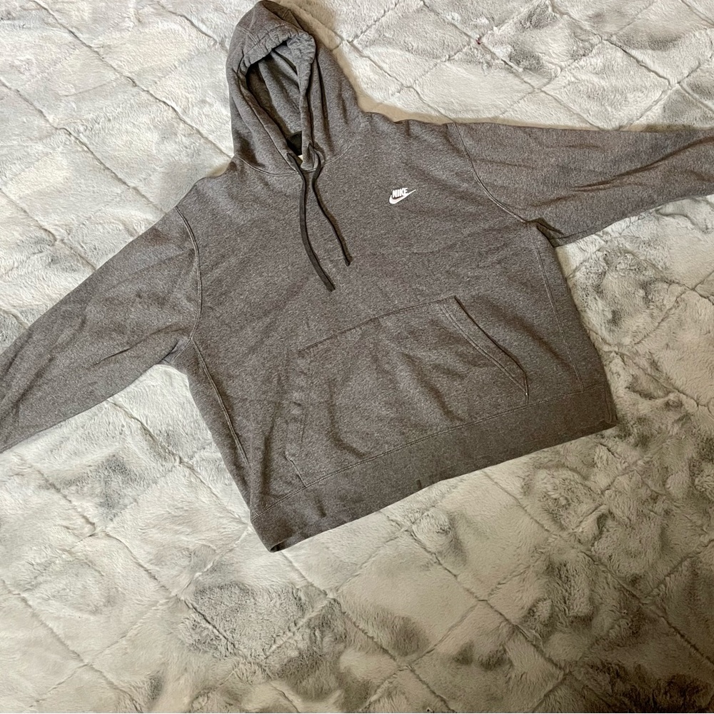 MEN’S XXL 2X LARGE CLUB FLEECE NIKE HOODIE DARK GREY GRAY